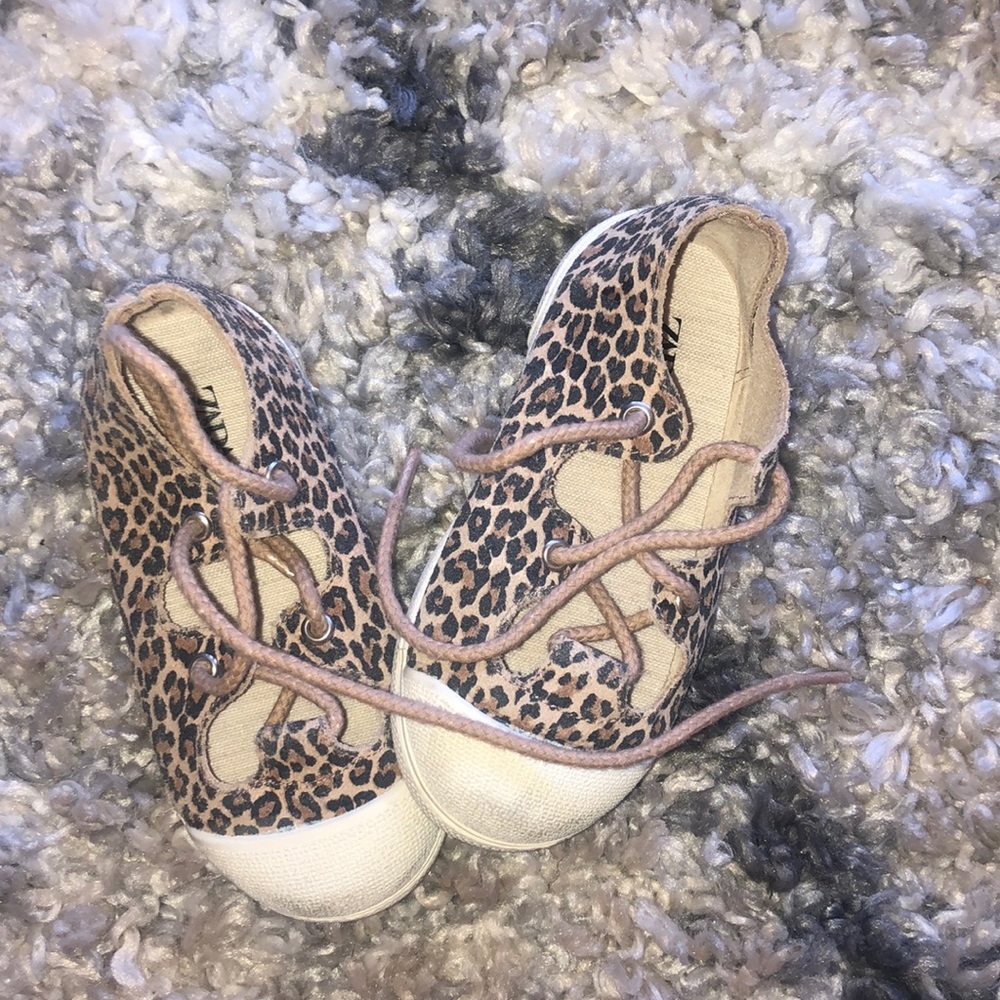 COPY - Zara leopard lace up shoes size 22